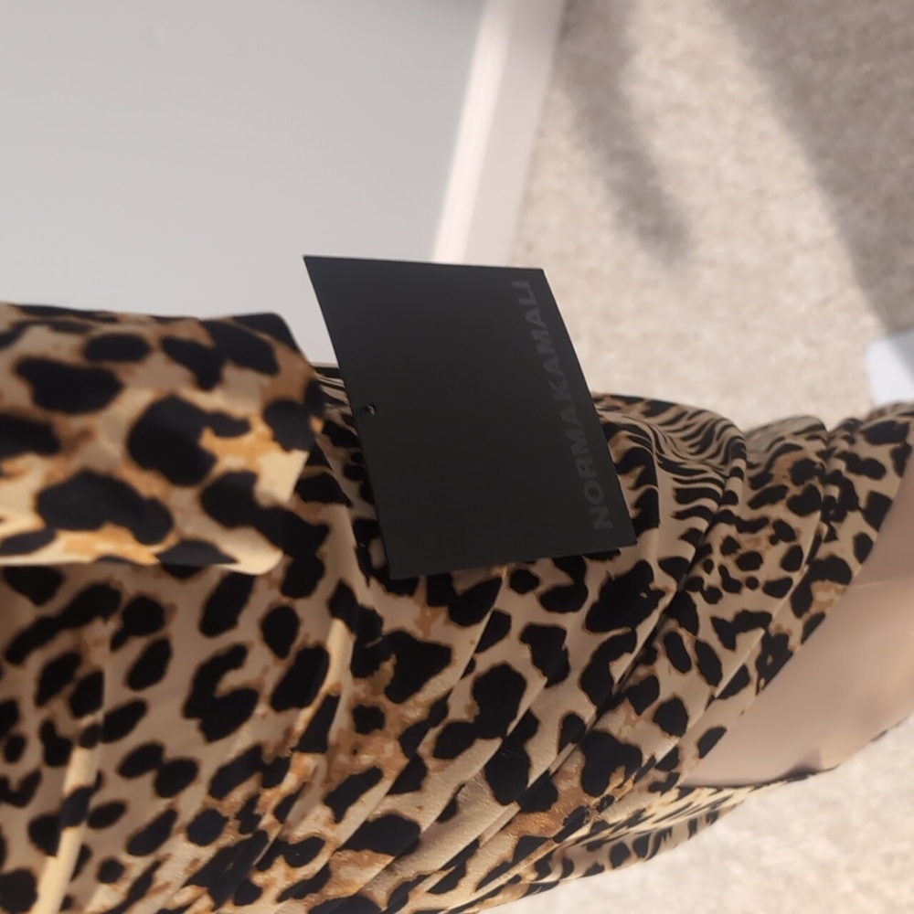 Norma Kamali Leopard Maxi Assymetrycal Dress - Picture 8 of 10